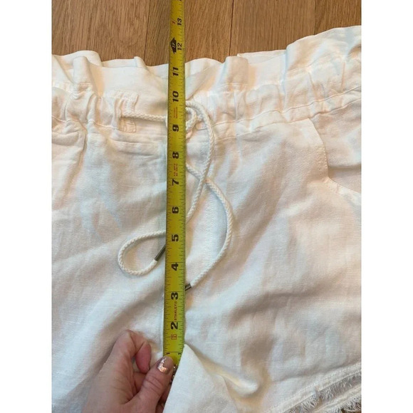 Young Fabulous and Broke Linen Blend Shorts High Rise Paper Bag Medium NWT - Picture 5 of 7